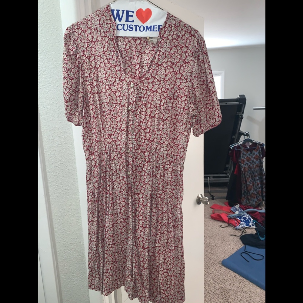 Red vintage dress